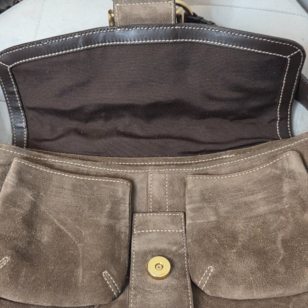 Coach Soho Vintage Y2K Suede Hobo Shoulder Bag - Picture 4 of 6